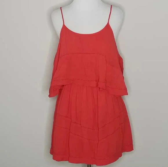 Lovers + Friends Paradise Bay Tiered Mini Dress S - Picture 2 of 7